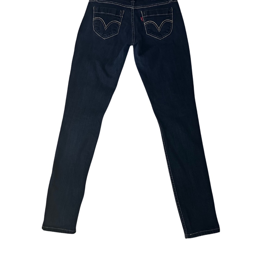 Levi's Blue Denim Jeans with Signature Stitching Too Superlow - Picture 3 of 7